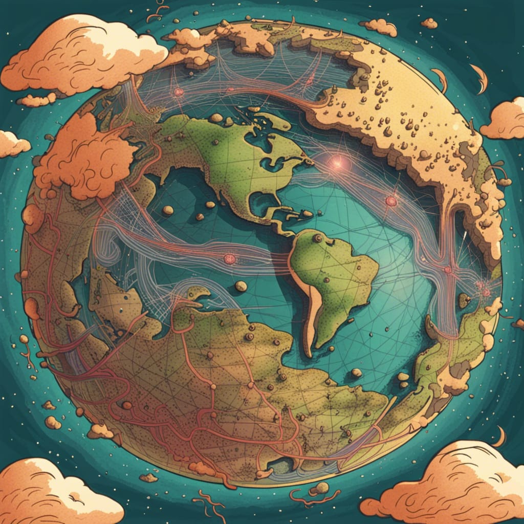 illustration of the earth highlighting what would happen if we weren't interconnected